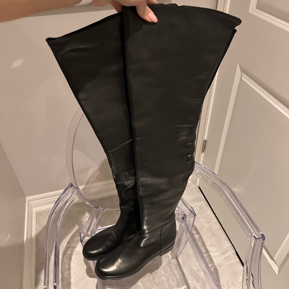 Stuart Weitzman size 38.5 over the knee genuine leather boots.